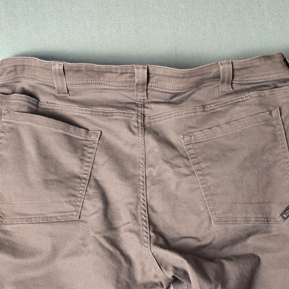 5.11 Tactical Mens Brown Twill 5-Pocket Straight Leg Pants‎ 40x32 - Picture 9 of 11